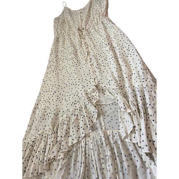 Rails Frida Ivory Speckled Ruffled Hem Dress Size Large - Picture 6 of 12